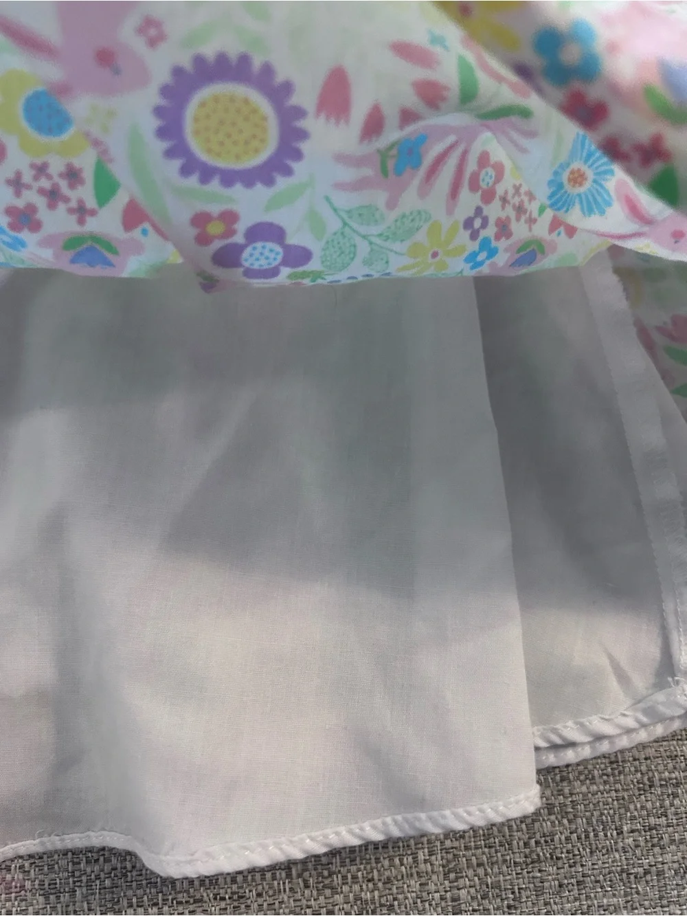 Bonnie Jean Girls Ruffle Sundress in Pastel Color Embroidered Waist    Size 6